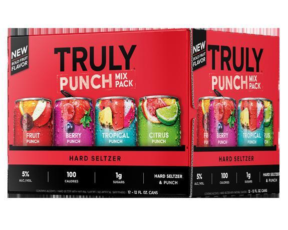 12pk Truly Punch Mix Pack 12oz · Must be 21 to purchase. Fruit punch, berry punch, tropical punch and citrus punch.