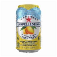 Lemon Soda, 330ml · San Pellegrino's lemon soda, can.