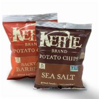 Sides (Chips, Popcorn & Cookies)|Kettle Chips - Backyard BBQ · Kettle Sea Salt chips have bold BBQ flavor and hearty crunch and are made from all natural, ...