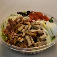 Cobb Salad · Our Piazza salad with Gorgonzola, bacon, grilled chicken and herd boiled egg with honey must...