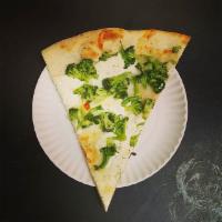 White Pizza · No sauce, ricotta, mozzarella and Romano cheese.
