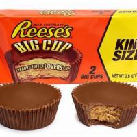 Reese's Peanut Butter Cups King Size  · 2.8 oz. Snack with an American classic in a big way. The perfect combination of chocolate an...