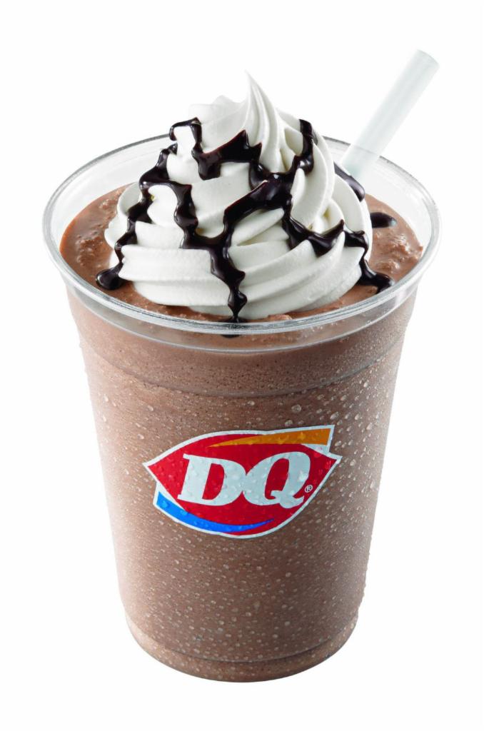 Frozen Hot Chocolate · Rich cocoa fudge blended with our world-famous soft serve and garnished with whipped topping