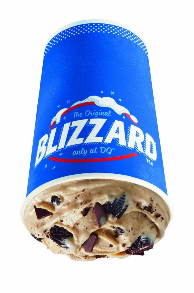 Oreo Mocha Fudge Blizzard® Treat · OREO® cookie pieces, choco chunks and coffee blended with our world-famous soft serve to Blizzard® perfection