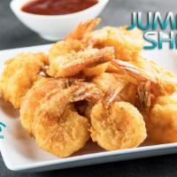 Jumbo Shrimp Dinner · JUMBO SHRIMP DINNER SMALL OR LARGE SERVED WITH FRIES BREAD MILD HOT AND COLESLAW