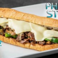 5. Philly Steak Sandwich · Green pepper, onion, mushrooms, Lettuce, tomato, mayonnaise, and cheese