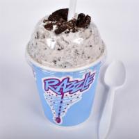 The Gofer Razzle · Gofer's Razzle is made with your choice of Premium Soft Serve Ice Cream and mix-ins.