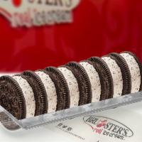 Oreo Sandwiches- 6 pack · A crunchy sweet Oreo® wafer cookie with any Bruster’s flavor in the middle is a true win-win...