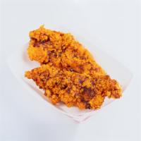 3 Large Chicken Tenders · Hand Battered using our special breading recipe, these all-white meat tenders are crispy on ...