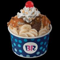 Banana Royale · 2 of your favorite ice cream flavors topped off with bananas, your choice of wet topping, ch...