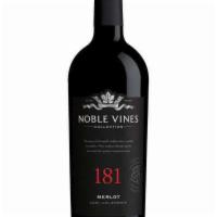 Noble Vines 181 Merlot · 181 is classic Bordeaux-style Merlot, elegantly opening with aromas of cherry, blackberry an...