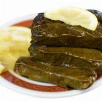 Yalanchi · Grape leaves stuffed with rice and herbs.