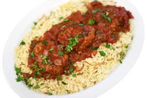 Losh Kebab · Beef meatballs with homemade sauce. Comes with choice of 2 sides.