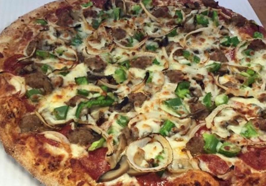 Deluxe Pizza · Pepperoni, Italian sausage, mushrooms, green peppers, onions, our original sauce, and signature three cheeses.