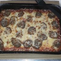 Meatball Bake · Serves 2. Marco's meatballs and sausage baked with our original sauce and signature 3 cheeses.