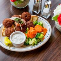 Falafel Plate · Choice of 2 sides.