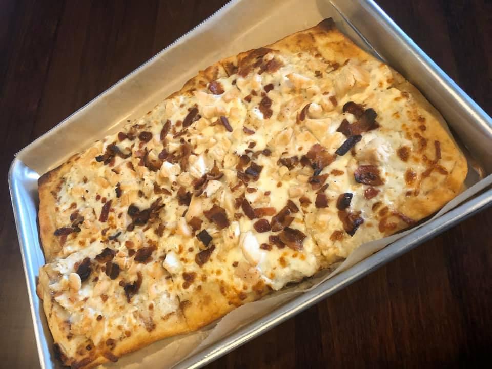 Chicken Bacon Ranch Pizza · Grilled Chicken, Bacon, and Ranch drizzle