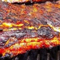 Whole Rack Grilled and BBQ Ribs · 
