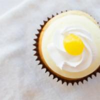 Lemon Drop Cupcake · Vanilla cake filled with tangy lemon topped with our lemon buttercream.
