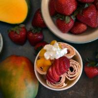 7. Mucho Mango Ice Cream · Strawberry, mango, and condensed milk. Gluten free.