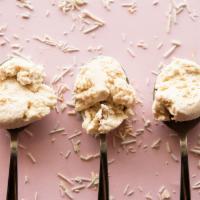 Pint Gillespie's Bourbon Pecan Ice Cream · Butter pecan younger brother, Buffalo trace bourbon soaked into ice cream with pieces of cho...