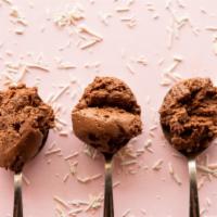 Almond Butter Chocolate Ice Cream · Luxurious chocolate ice cream blended with coconut milk, creamy almond butter, ripples and d...