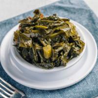Greens by Chicago's Home of Chicken and Waffles · By Chicago's Home of Chicken and Waffles. Slow cooked collard greens with smoked turkey. Con...