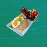 BBQsilog	 · A choice of marinated pork or chicken skewer, garlic rice, fried egg and a side of tomato an...
