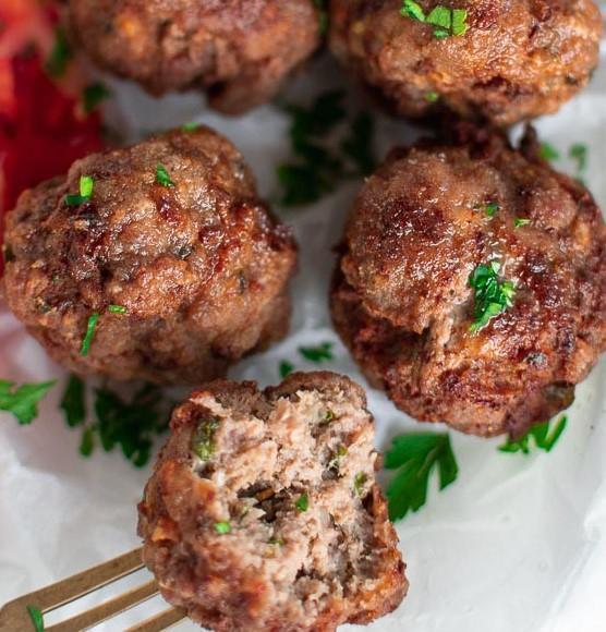 Keftedakia · Greek style seasoned meatballs