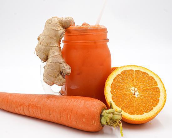 Healthy AF Juice · Carrot, Lemon, Ginger, Orange, Apple