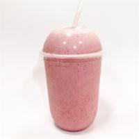 Strawberry Banana Smoothie (Vegan) · Strawberries, Bananas and Coconut Milk.