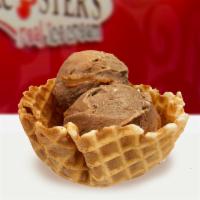 Small Waffle Bowl · Premium homemade Ice Cream in crunchy waffle bowl. 2 scoops of your choice of ice cream (you...