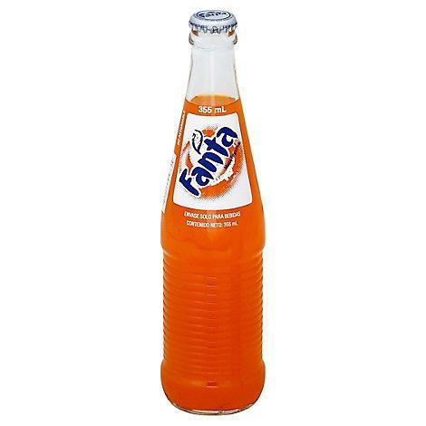 Mexican Fanta · Mexican Fanta Orange is a classic orange soda made with real pure cane sugar.
(12oz glass bottle)