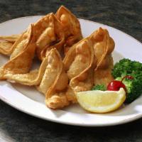 6 piece cream cheese wonton · 6 pieces of fried ragoons (wonton stuffed with spicy cream cheese and crab)