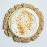 Banana Cream Cookie · Graham cookie, banana frosting and whip topping.