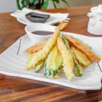 Mix Tempura · Deep-fried shrimp and vegetables.