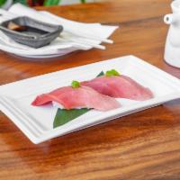 Chu Toro Nigiri · Medium fatty bluefin tuna. 2 pieces.
