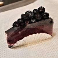 Piece of Blueberry Cheesecake · 