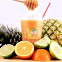 Anti Flu Juice · Antigripal. Orange, green apple, lime, guava & honey boost your immune system with a juice t...