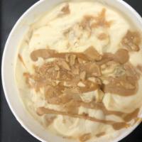 Sweet Sonoran Dessert Ice Cream ·  Honey ice cream with a peanut butter swirl and homemade toffee pieces. (Gluten-free)