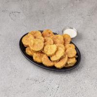 Fried Pickles · Basket of Fresh Made Fried Pickle Chips served with a side of ranch