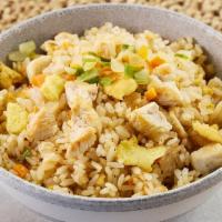 HK  Chicken Fried Rice (2 Serving)  ·  Grilled chicken, rice, egg and chopped vegetables. 