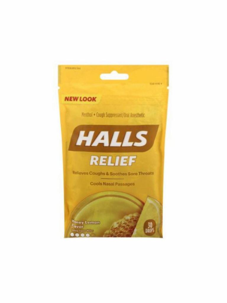 Halls Honey Lemon Cough Drops (30 count) · 