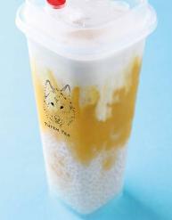 Large Tutem 3j's Milk Tea · Pearl, pudding, and herbal jelly.