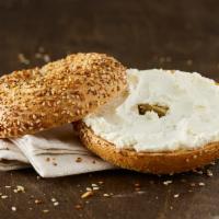 Single Bagel with Shmear · Any of our fresh, baked bagels.