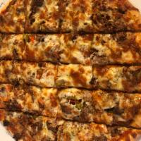 Spicy Italian Pizza · Sausage, beef, green pepper and hot giardiniera.