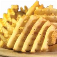 Waffle Fries · Served with our signature sear seasoning.