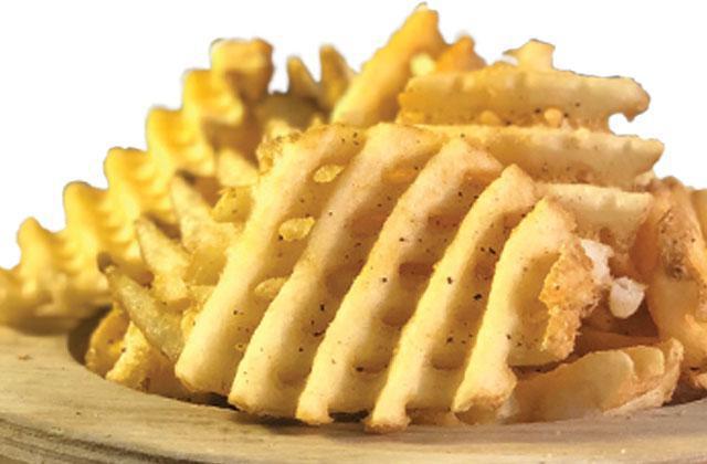 Waffle Fries · Served with our signature sear seasoning.
