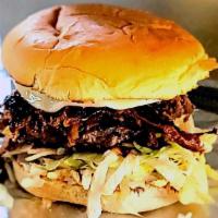 Fried Onion Steak Burger · 1/4 lb patty, chopped steak, provolone cheese, mayo, BBQ sauce, spicy ranch sauce, crispy fr...