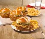 Spicy Feed 4 Chicken Sandwich Combo · 4 Chicken Sandwiches, 2 Lg Sides, 4 Frosted Honey Butter Biscuits. We crafted a sandwich usi...